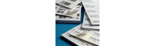 Etiquettes adhésives en planches